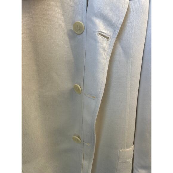 Giorgio Armani Le Collezioni Linen Blend Blazer Jacket 44 / US 8 Made in Italy - Picture 5 of 12